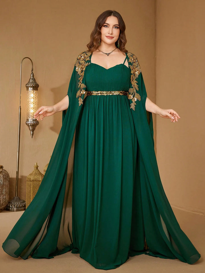 Rochie maxi SHEIN, verde