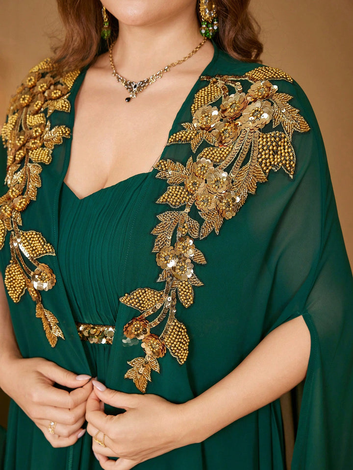 Rochie maxi SHEIN, verde
