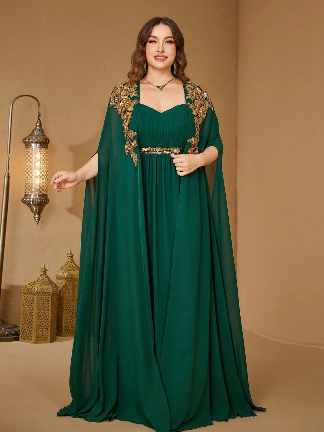Rochie maxi SHEIN, verde