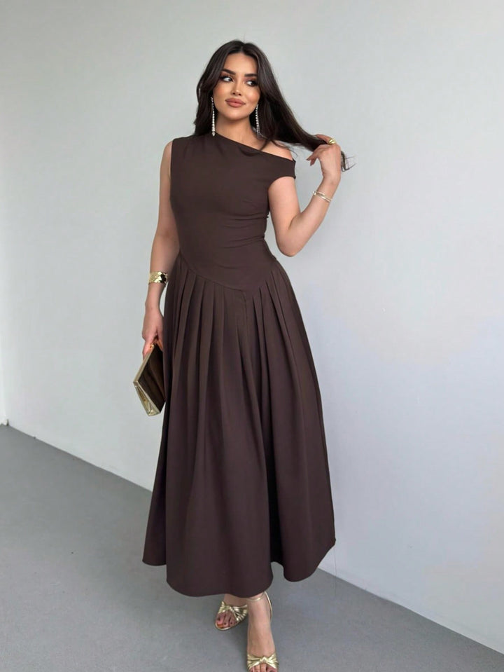 Rochie maxi SHEIN, maro