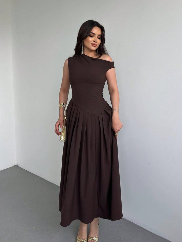 Rochie maxi SHEIN, maro
