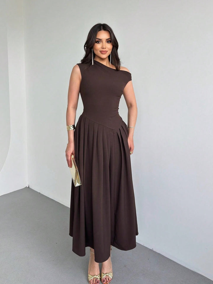 Rochie maxi SHEIN, maro