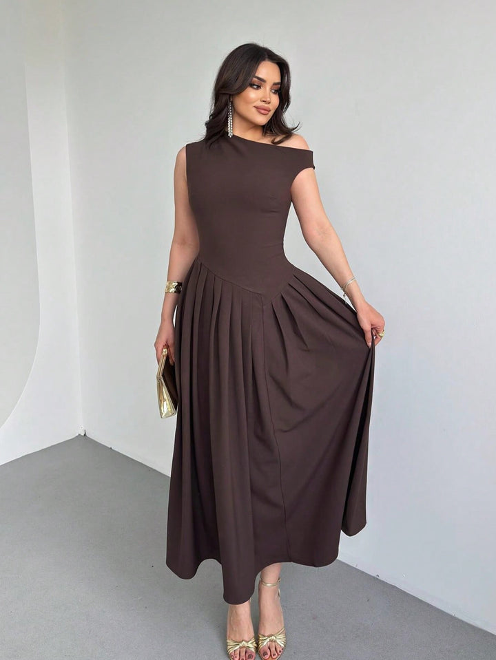 Rochie maxi SHEIN, maro