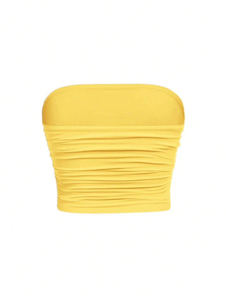 Top SHEIN, galben
