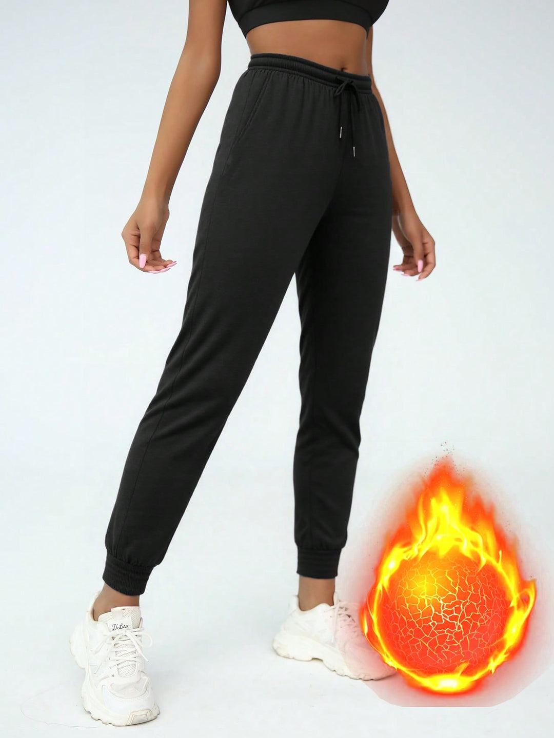 Pantaloni SHEIN, negru