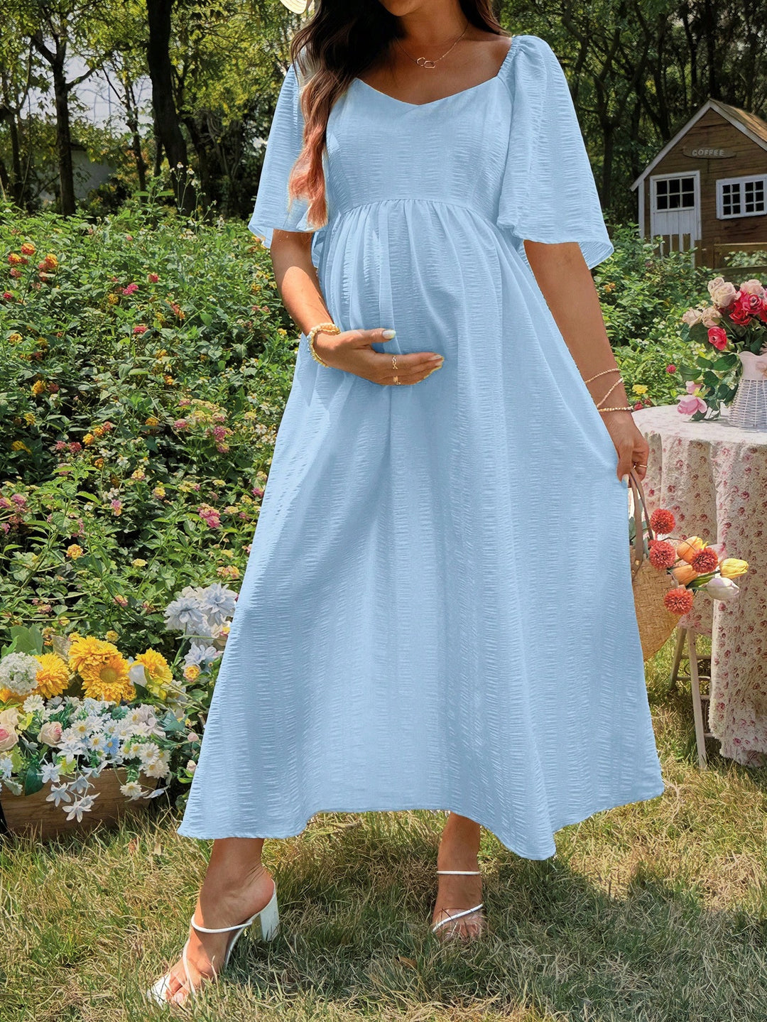 Rochie maxi SHEIN, albastru