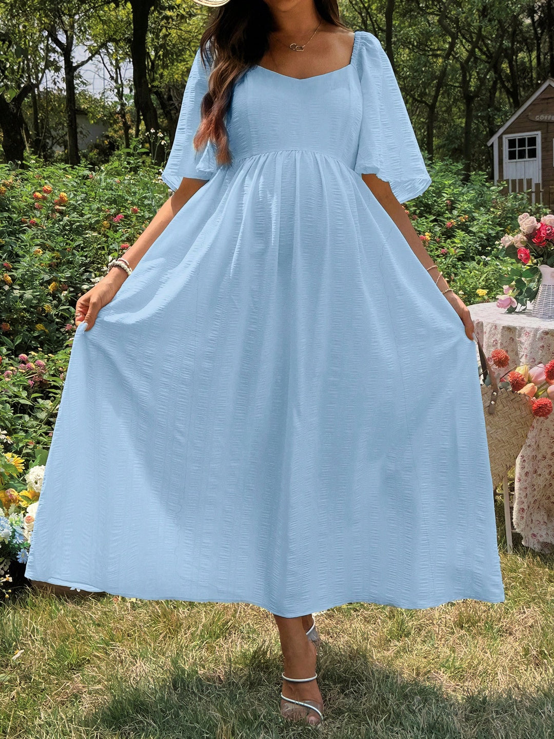 Rochie maxi SHEIN, albastru