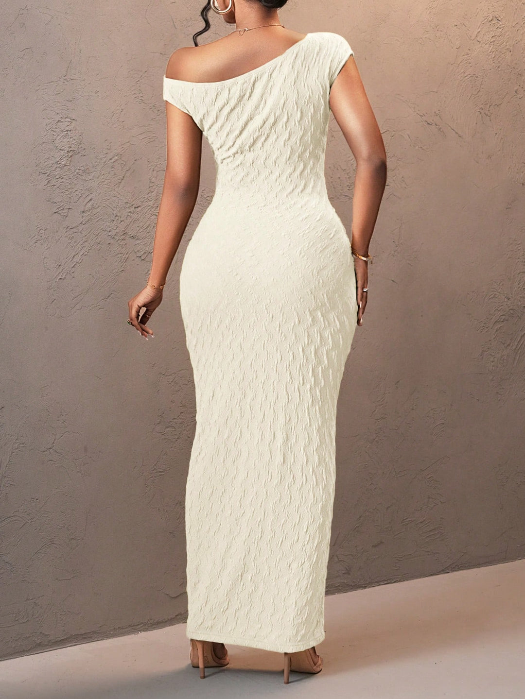 Rochie maxi Shein, crem