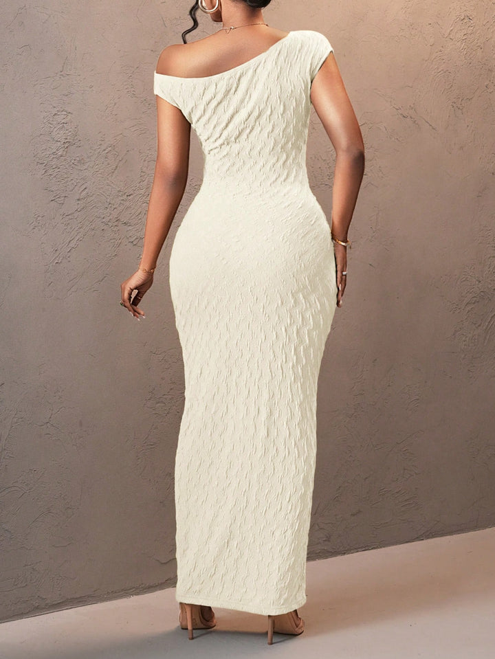 Rochie maxi Shein, crem