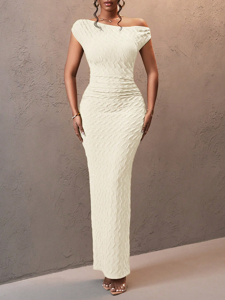 Rochie maxi Shein, crem