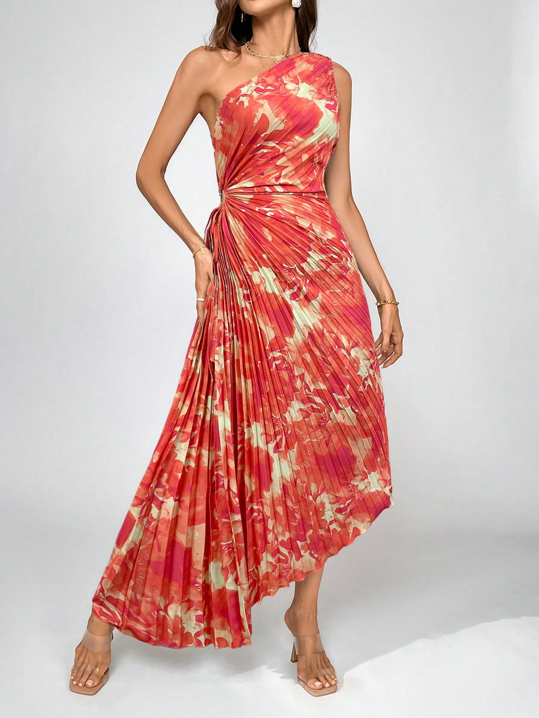 Rochie maxi SHEIN, portocaliu