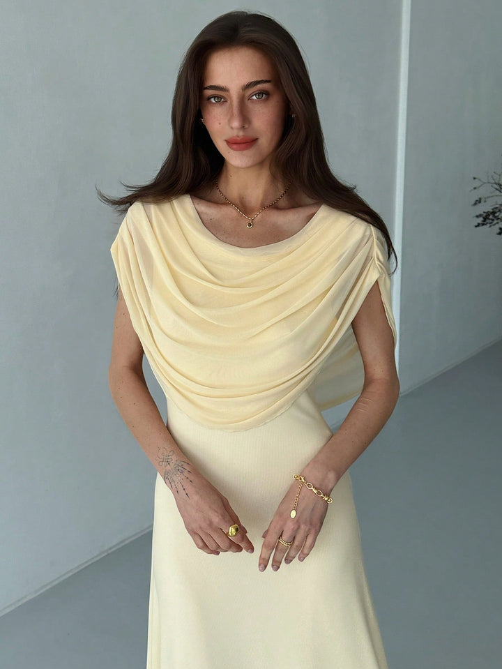 Rochie midi SHEIN, bej