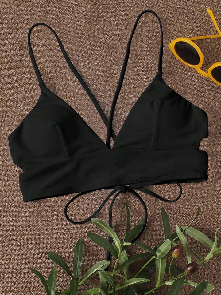 Sutien de baie SHEIN, negru