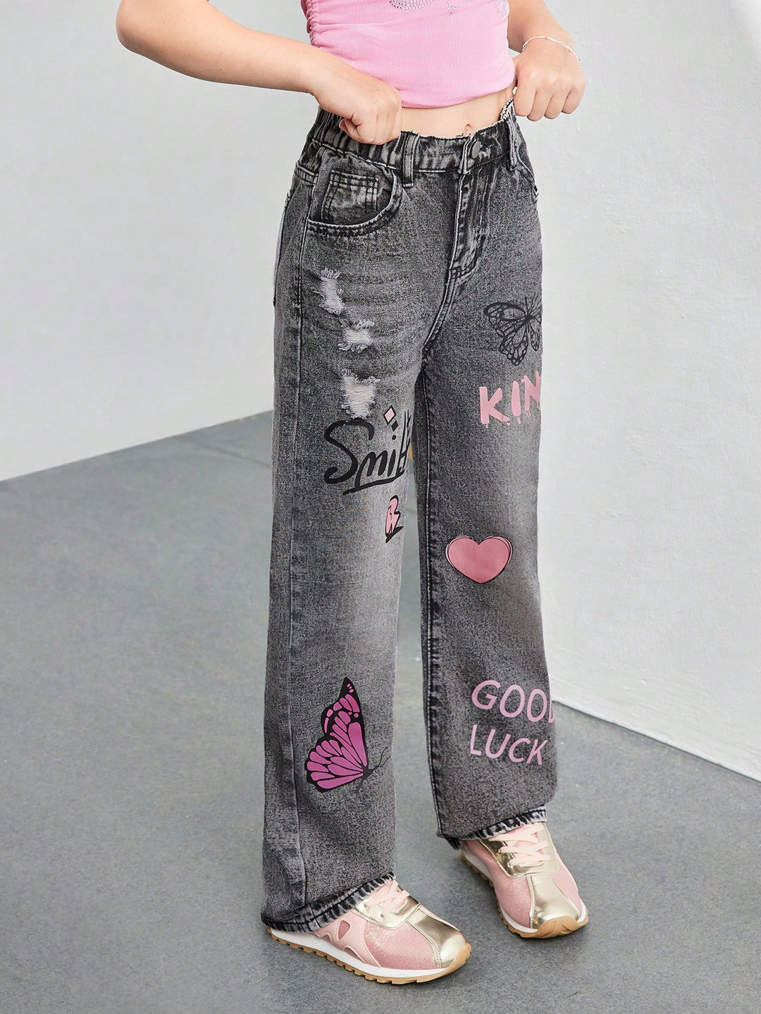 Jeans SHEIN, gri
