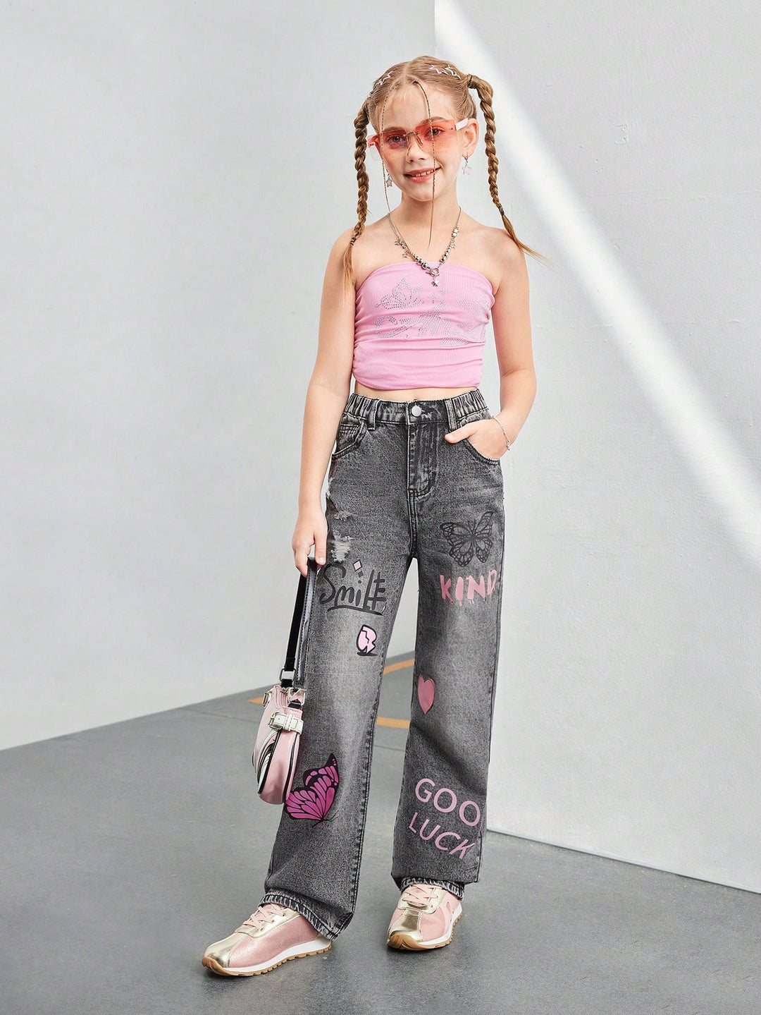 Jeans SHEIN, gri