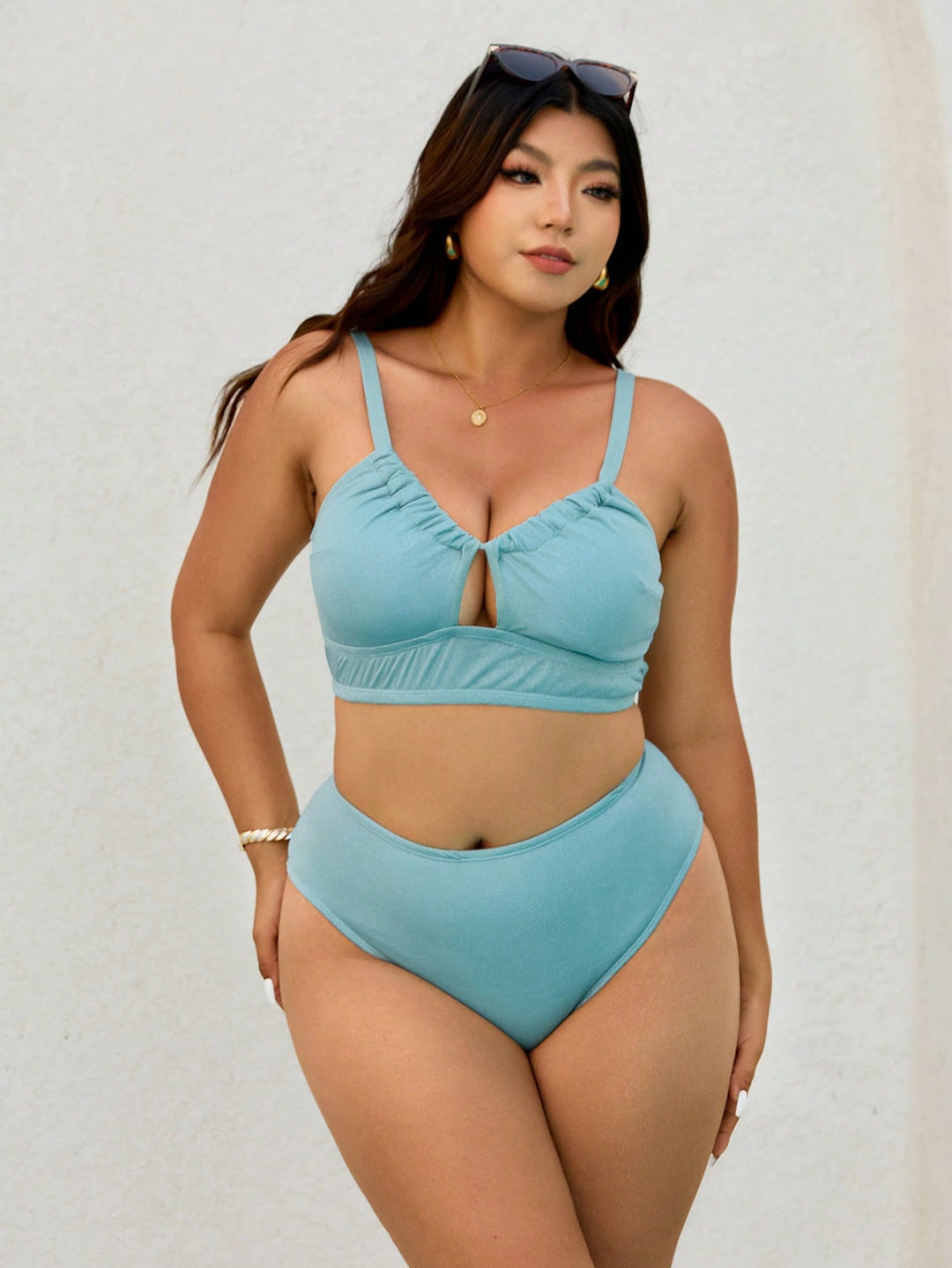 Set bikini de baie SHEIN, turcoaz