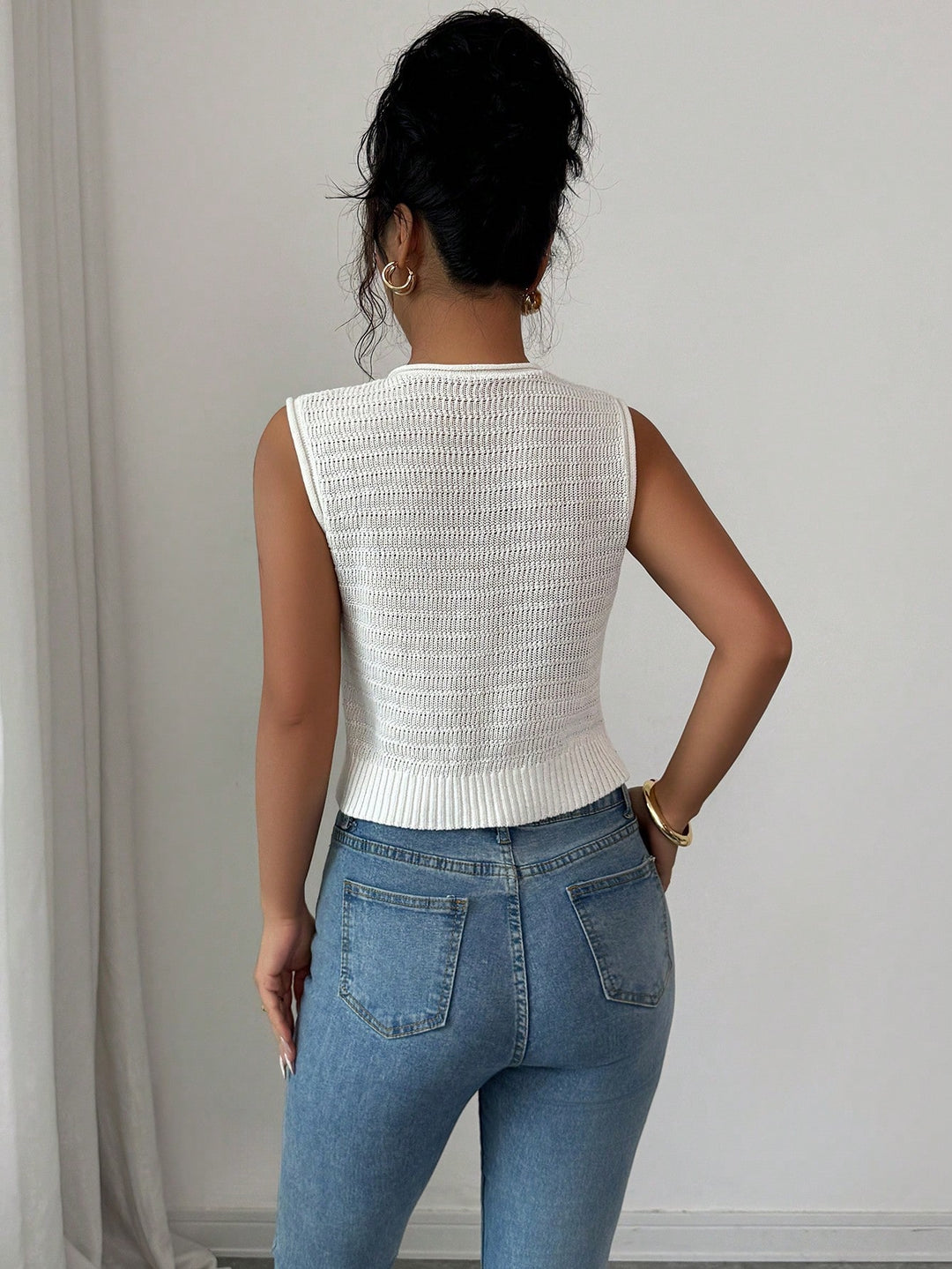 Cardigan SHEIN, alb