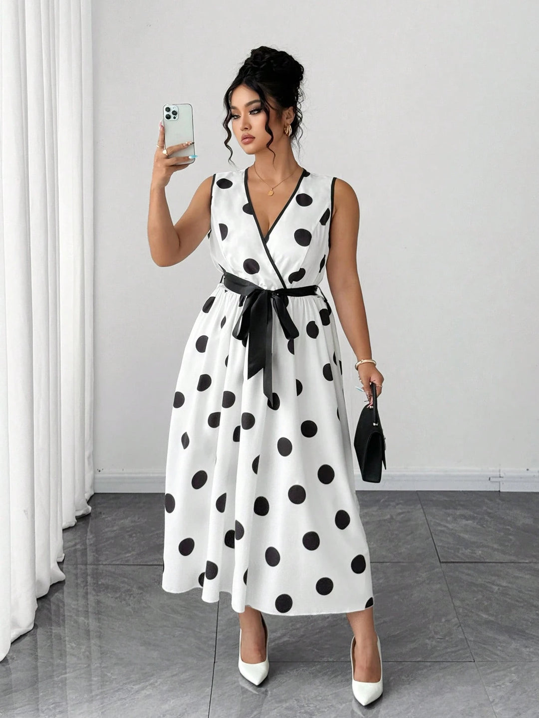 Rochie maxi SHEIN, alb