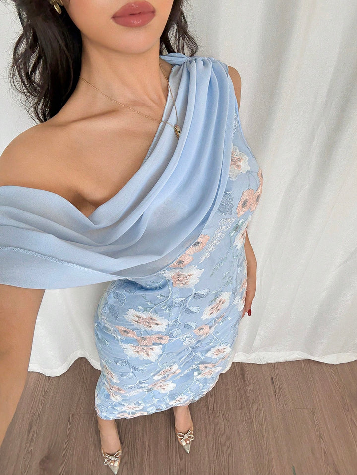 Rochie midi SHEIN, mix culori