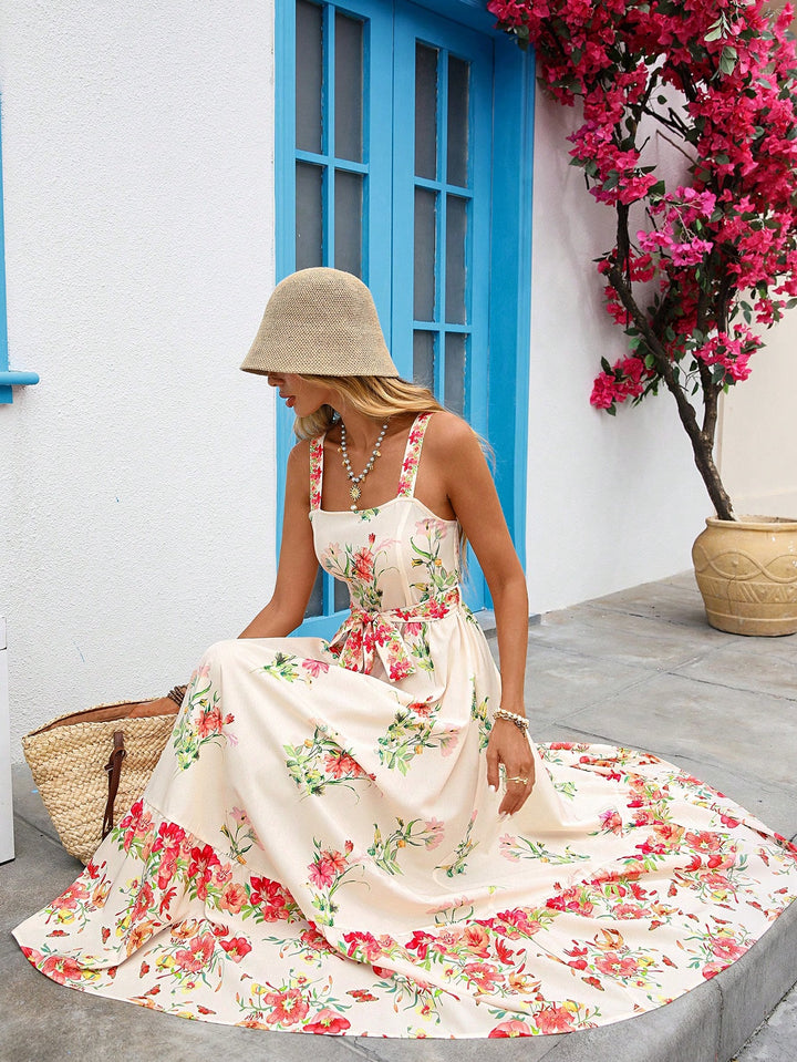 SHEIN Maxi Dress, multicolor