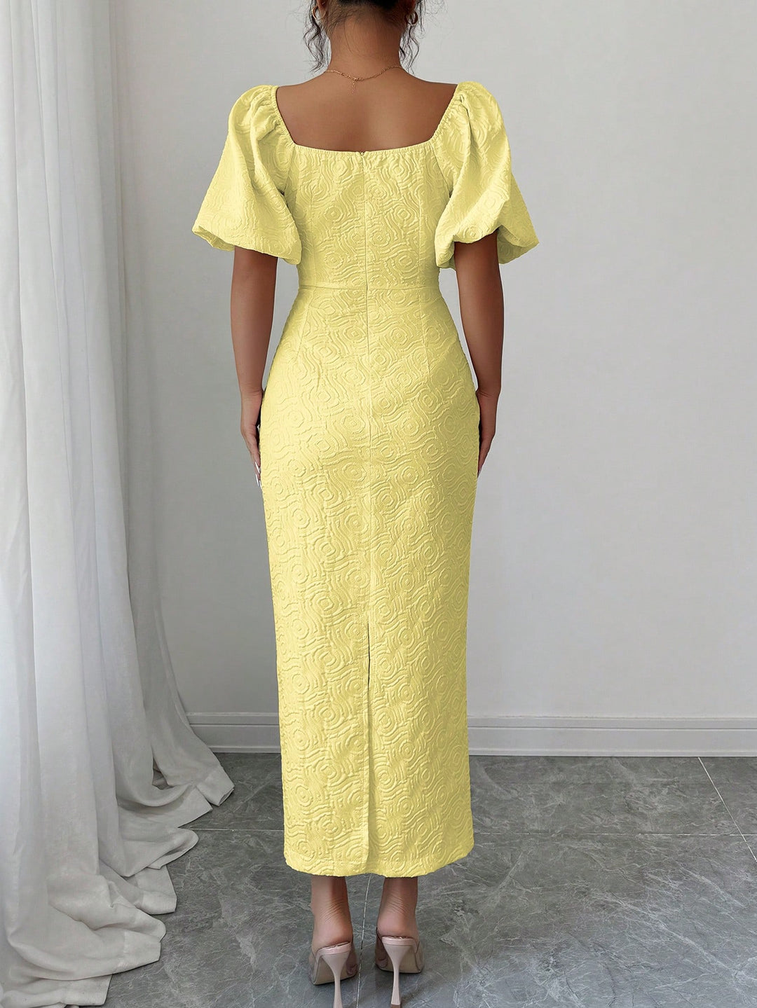 Rochie midi SHEIN, galben