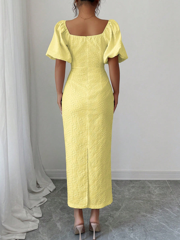 Rochie midi SHEIN, galben