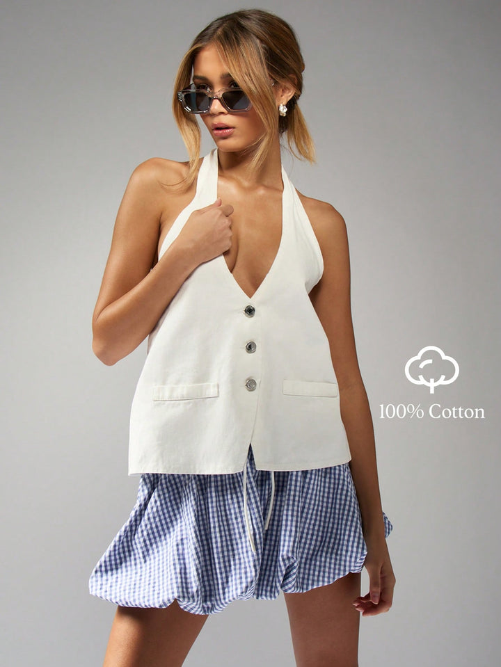 Top SHEIN, alb
