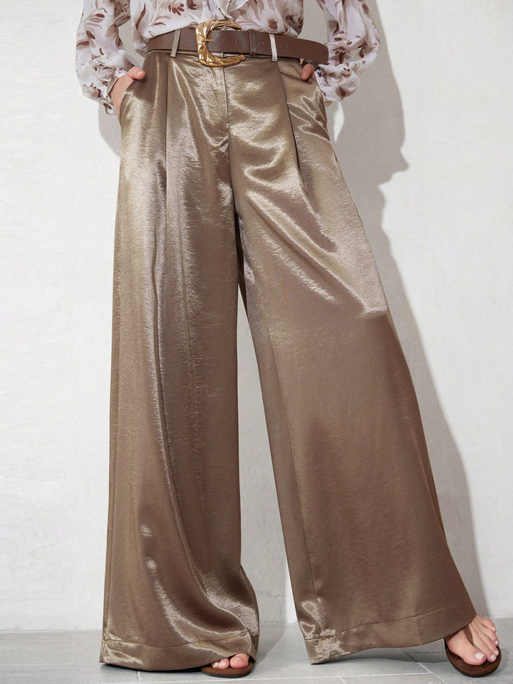 Pantalon SHEIN, maro