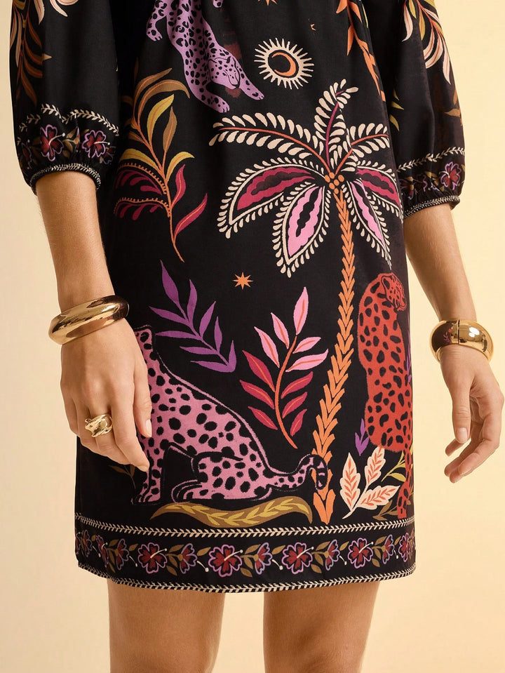 SHEIN mini ruha, fekete
