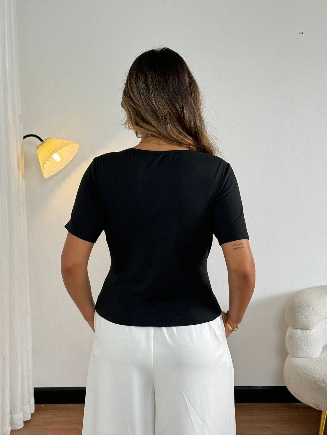 Top SHEIN, negru