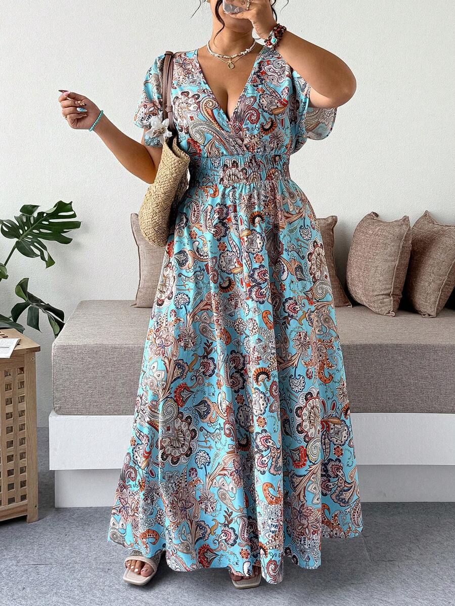 Rochie maxi SHEIN, mix culori