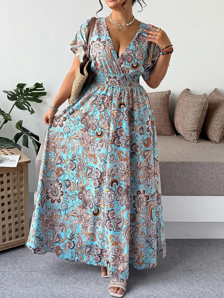 Rochie maxi SHEIN, mix culori