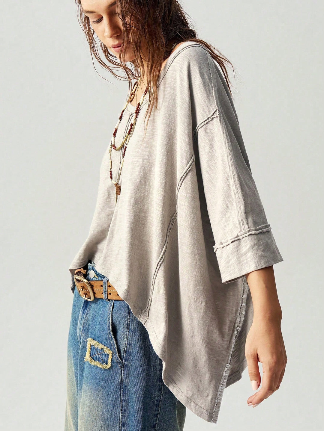 Tricou SHEIN, bej
