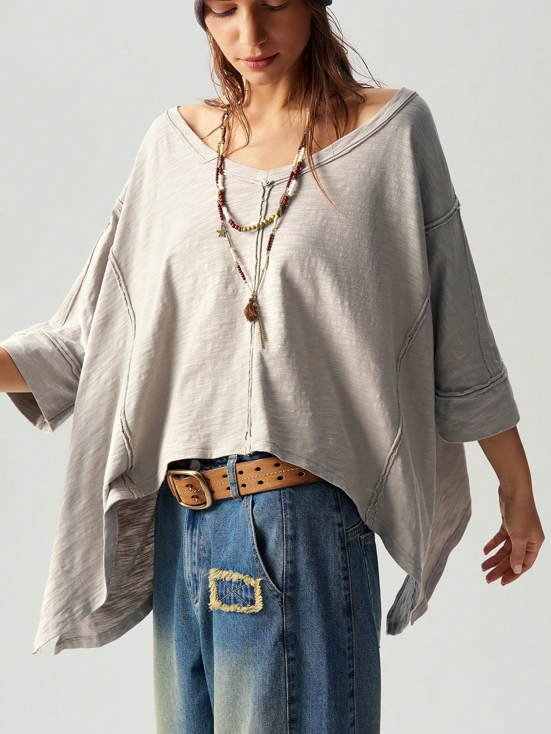 Tricou SHEIN, bej