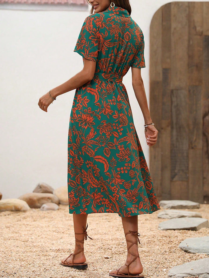 Rochie midi SHEIN, mix culori