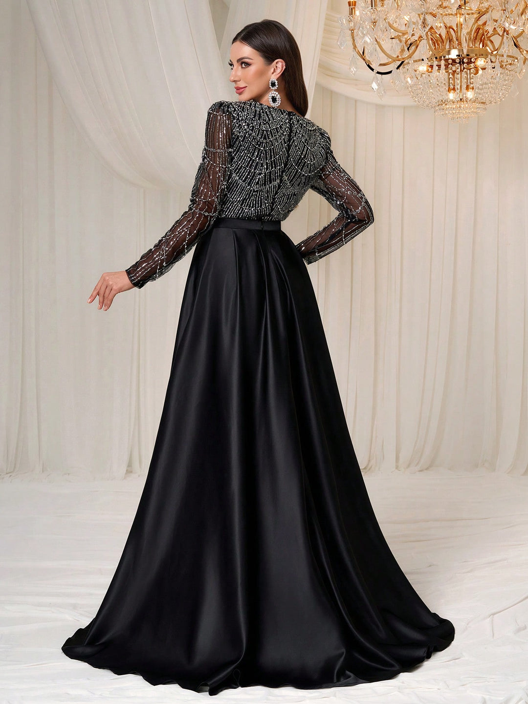 Rochie de ocazie  SHEIN, negru