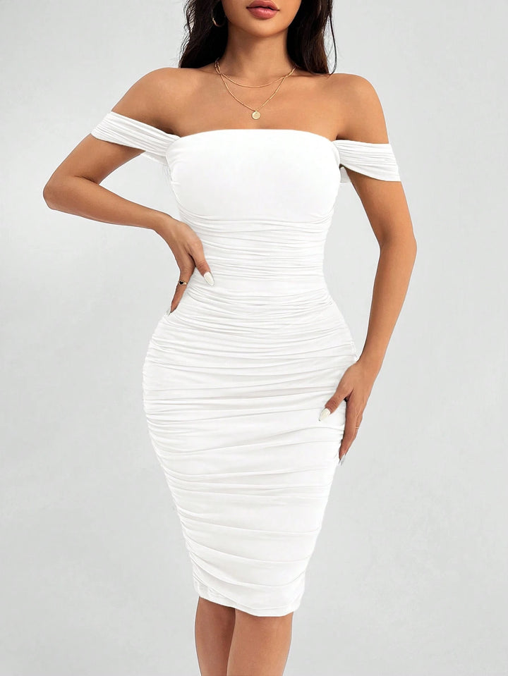 Rochie mini SHEIN, alb