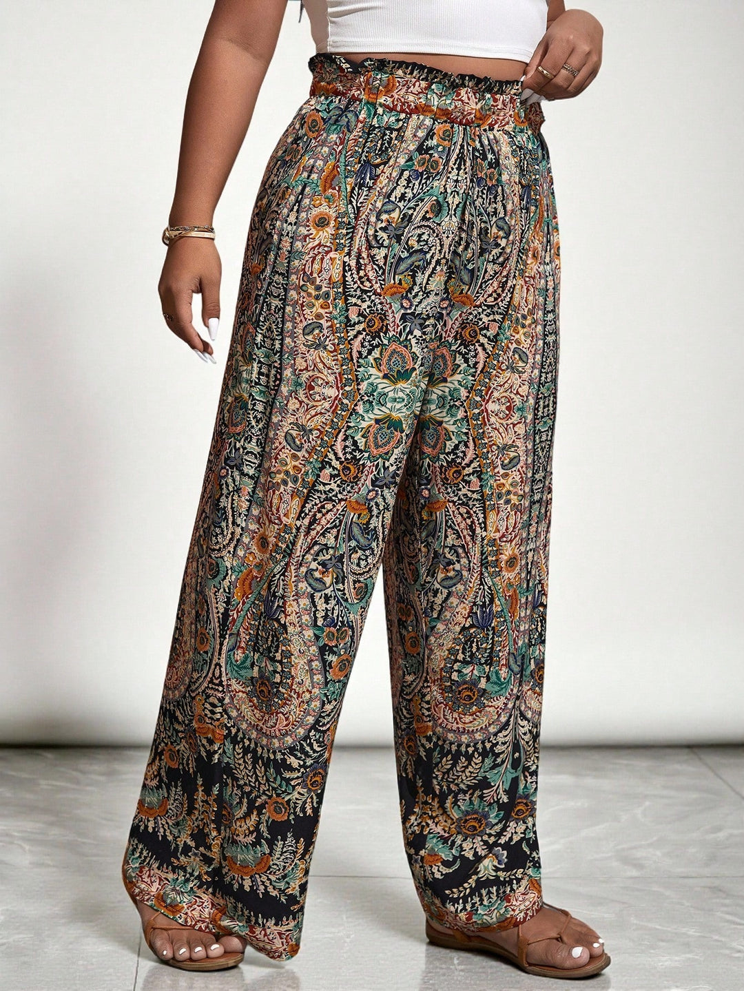 Pantaloni Shein Curve+, mix culori