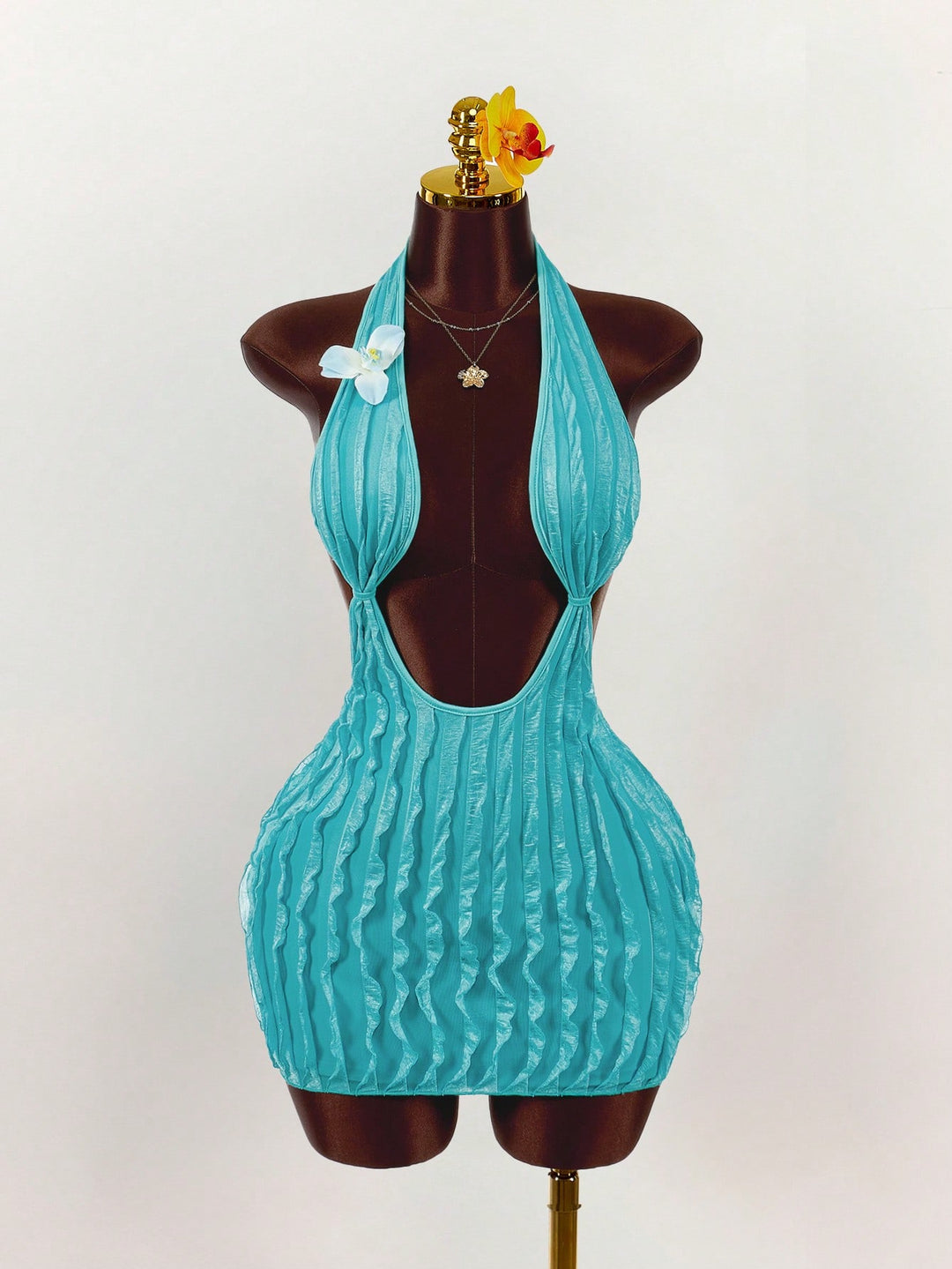 Rochie mini SHEIN, turcoaz