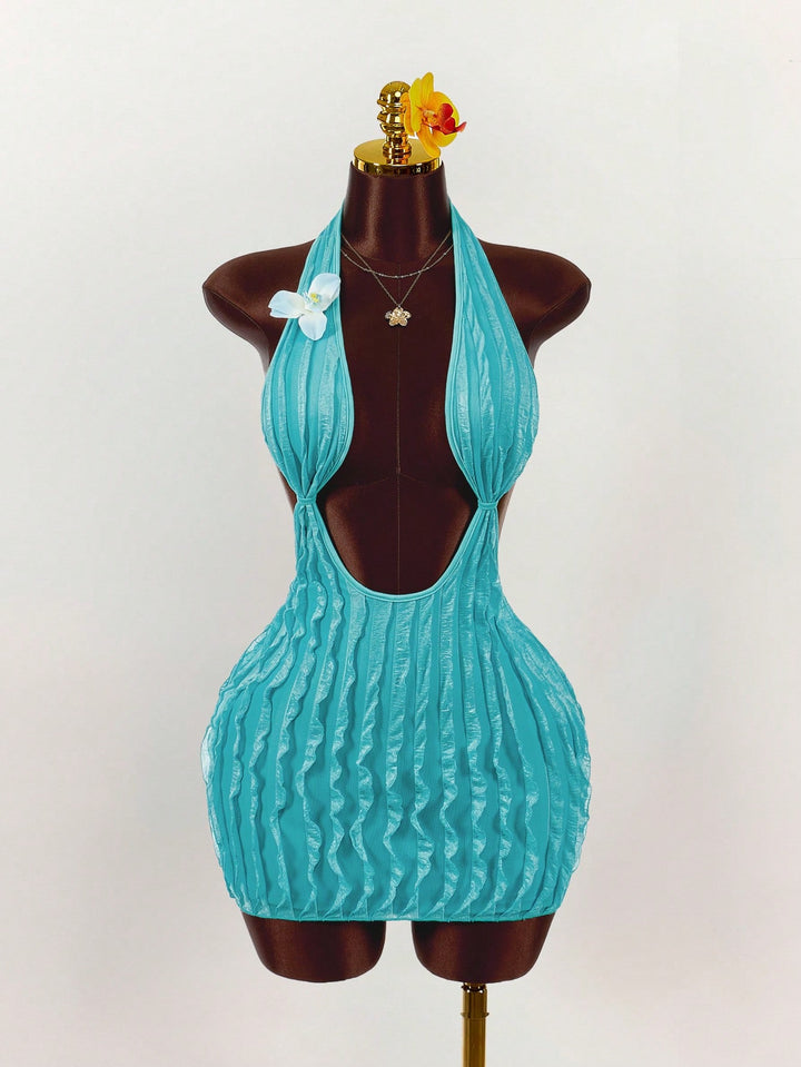 Rochie mini SHEIN, turcoaz