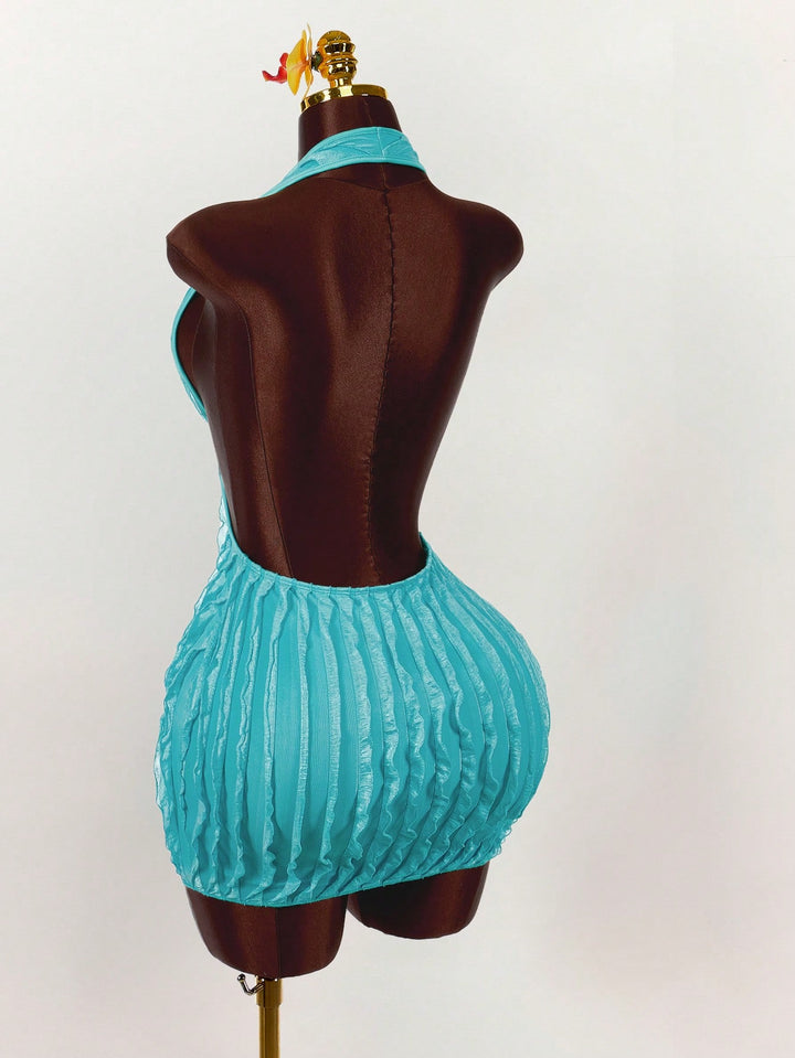 Rochie mini SHEIN, turcoaz