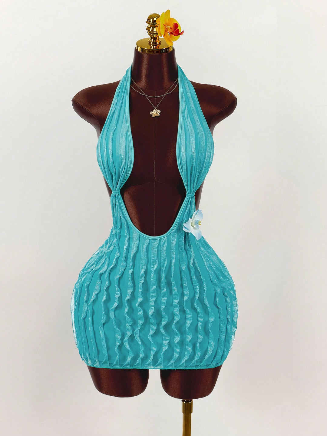 Rochie mini SHEIN, turcoaz