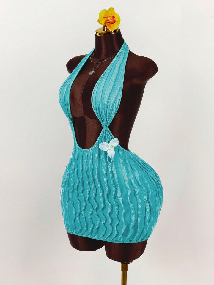 Rochie mini SHEIN, turcoaz