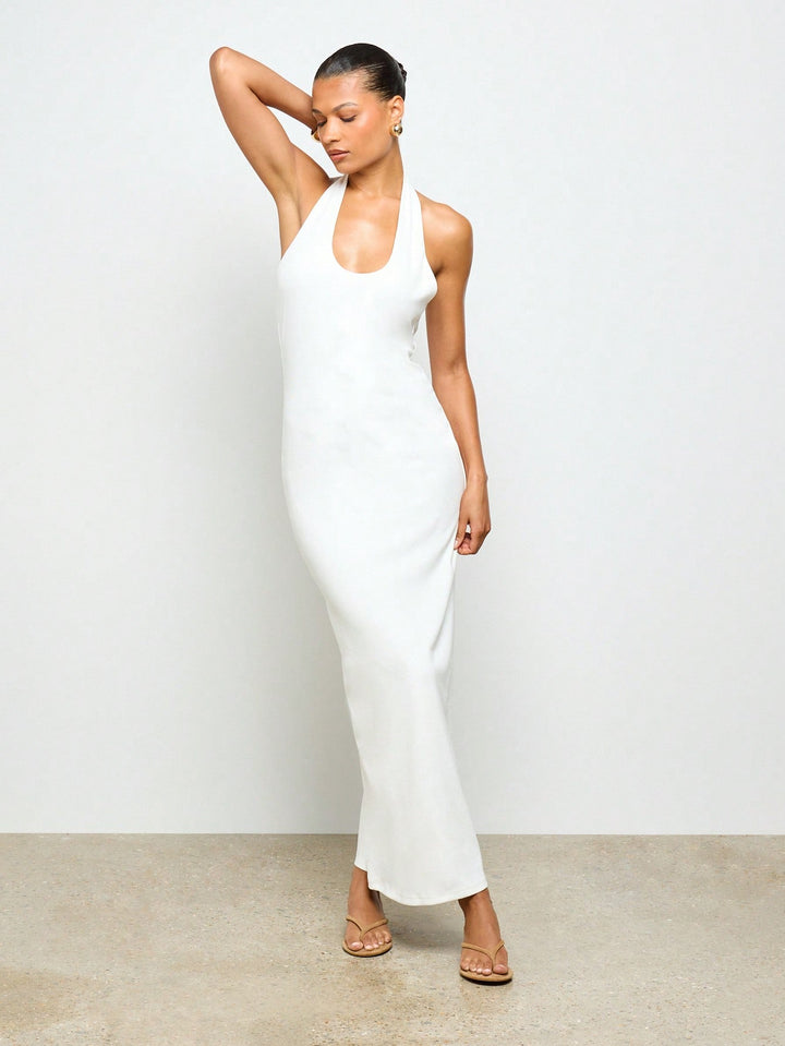 Rochie maxi SHEIN, alb