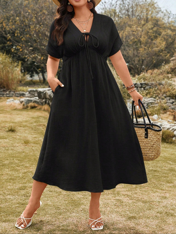 SHEIN maxi ruha, fekete