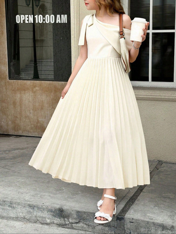 Rochie maxi SHEIN, crem