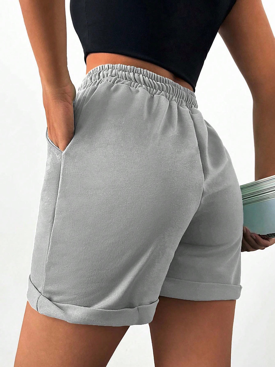 Pantaloni scurți SHEIN, gri