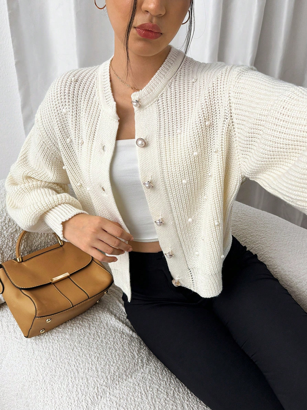 Cardigan SHEIN, bej