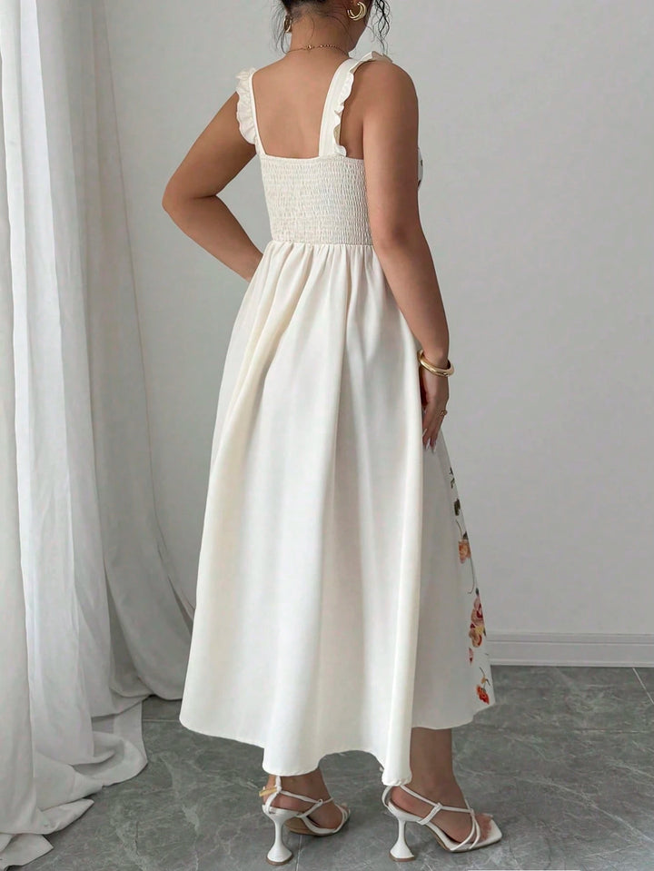 Rochie midi SHEIN, crem