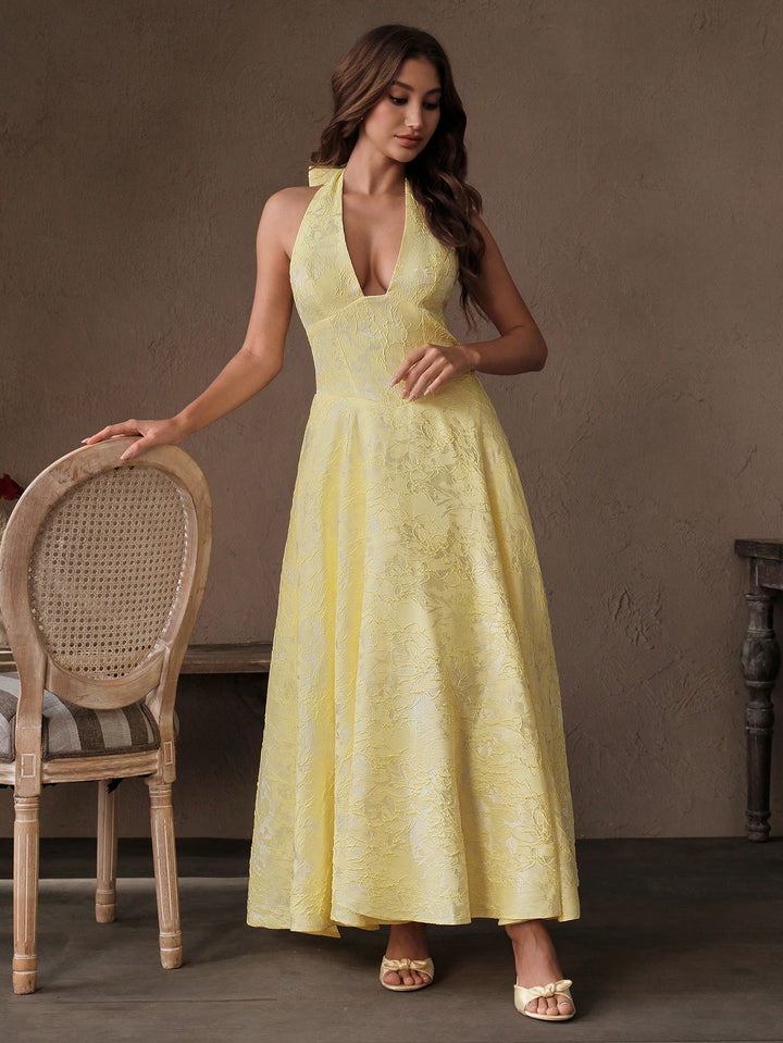 Rochie maxi SHEIN, galben